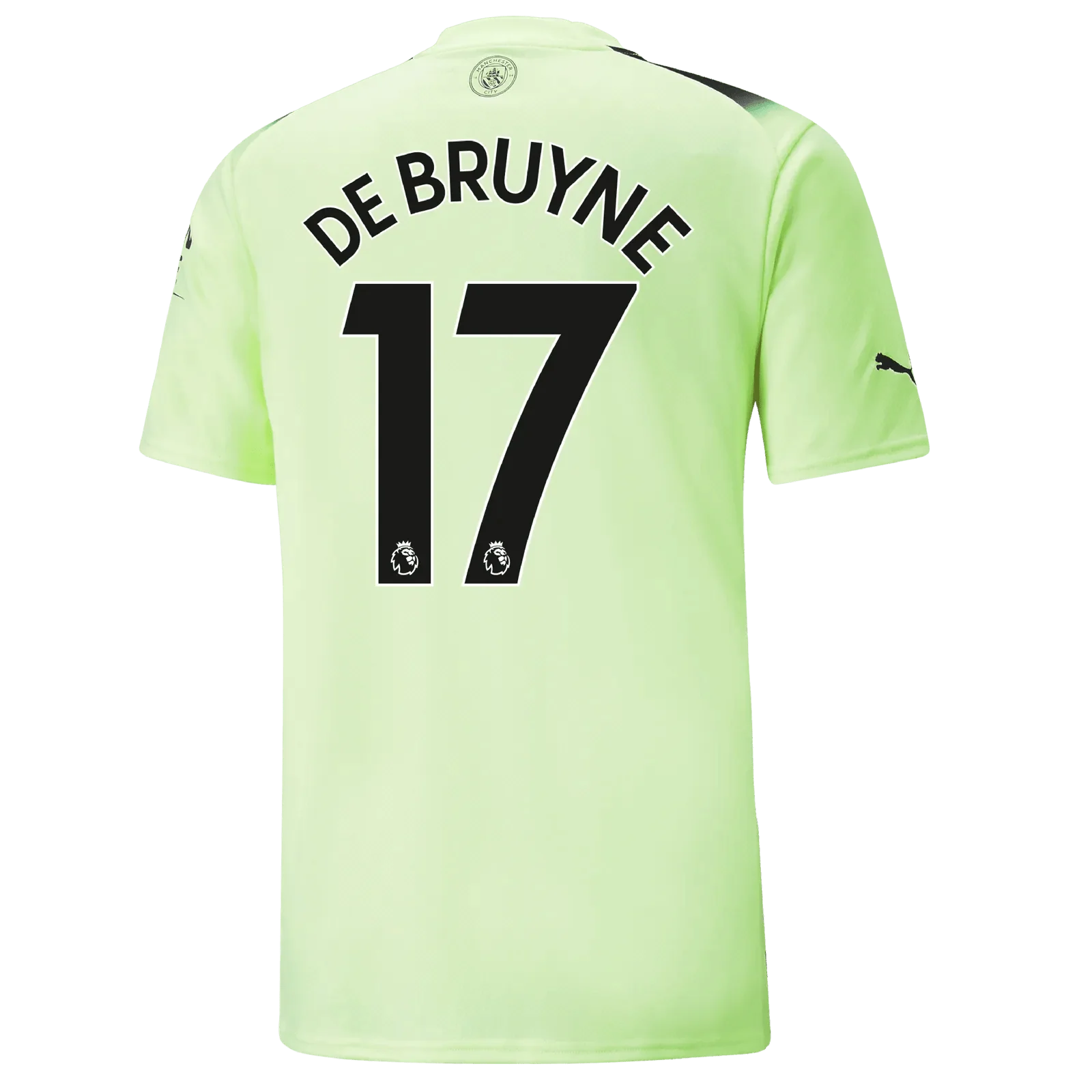 Puma 2022-23 Manchester City Third Jersey - Fizzy Light-Parisian Night - Image 4