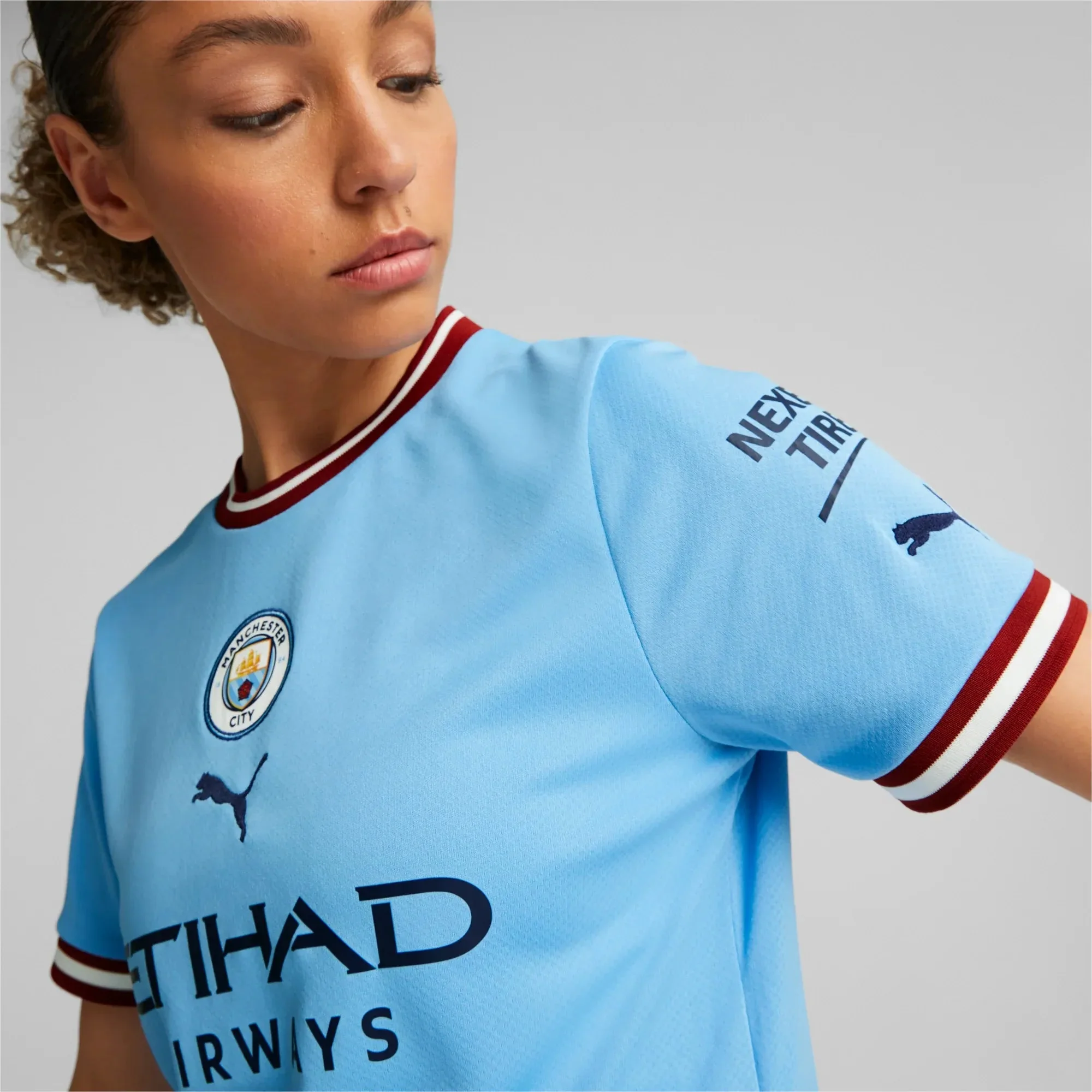 Puma 2022-23 Manchester City Women's Home Jersey - Light Blue - Image 5