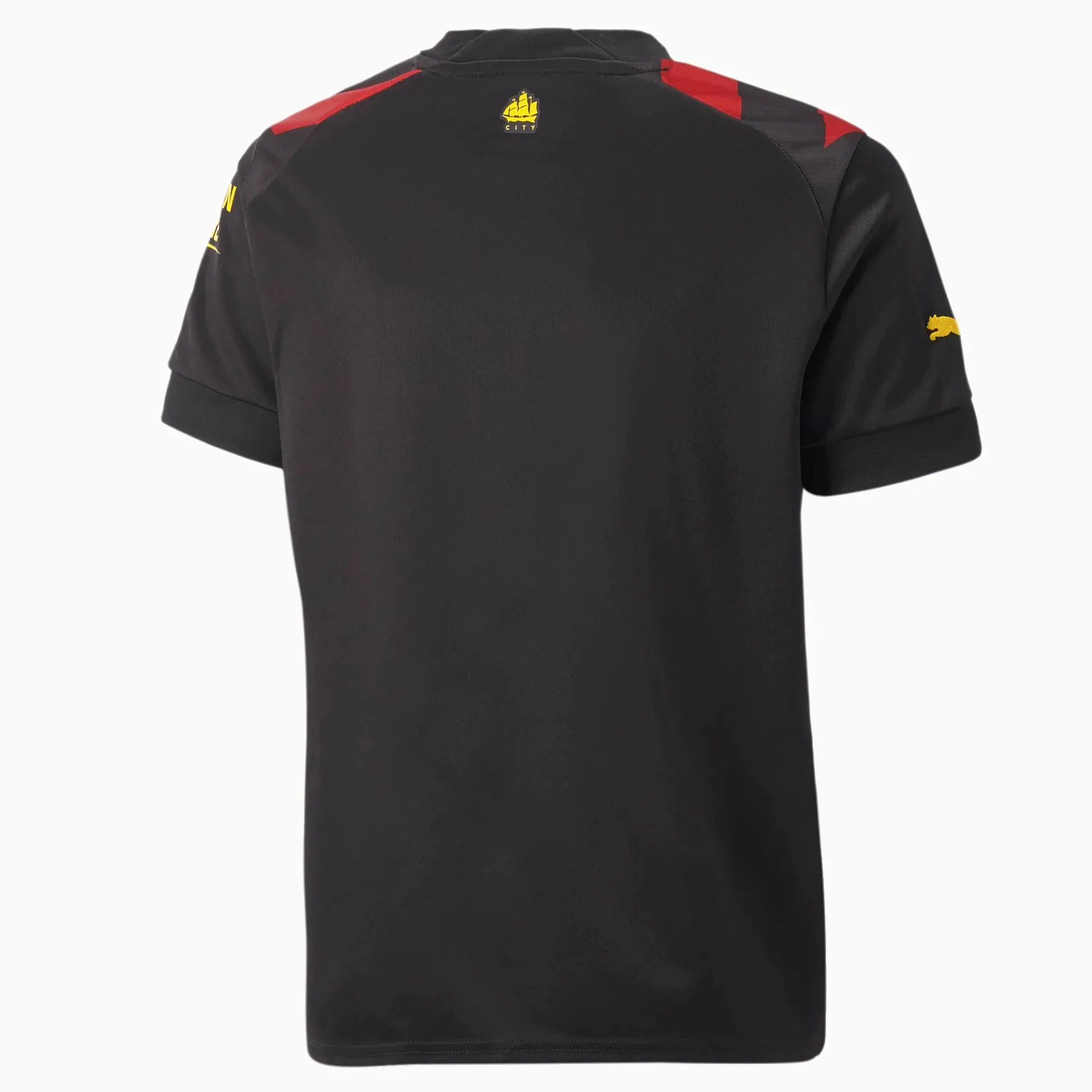 Puma 2022-23 Manchester City Youth Away Jersey Red-Black - Image 2