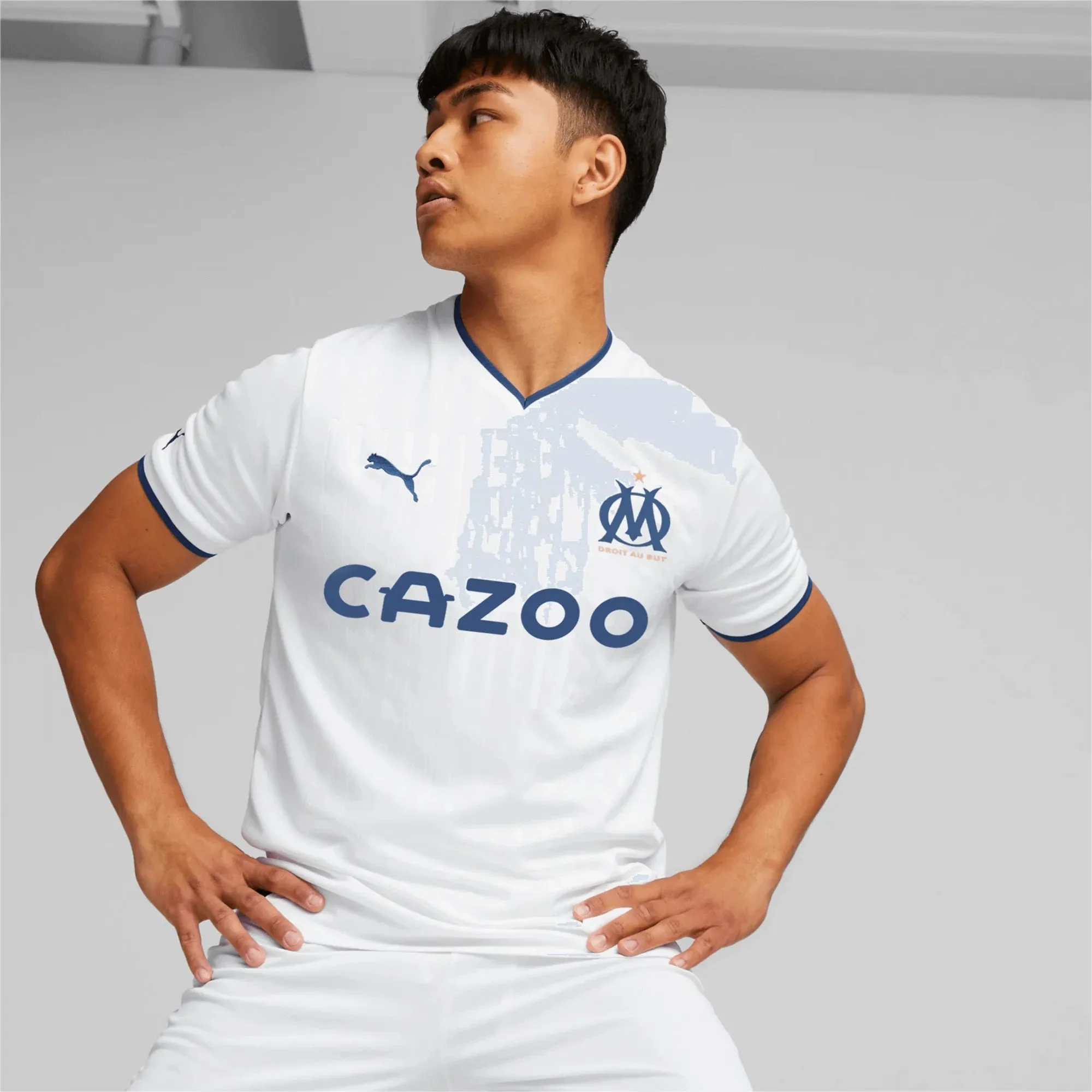 Puma 2022-23 Olympique de Marseille Home Jersey - White - Image 3