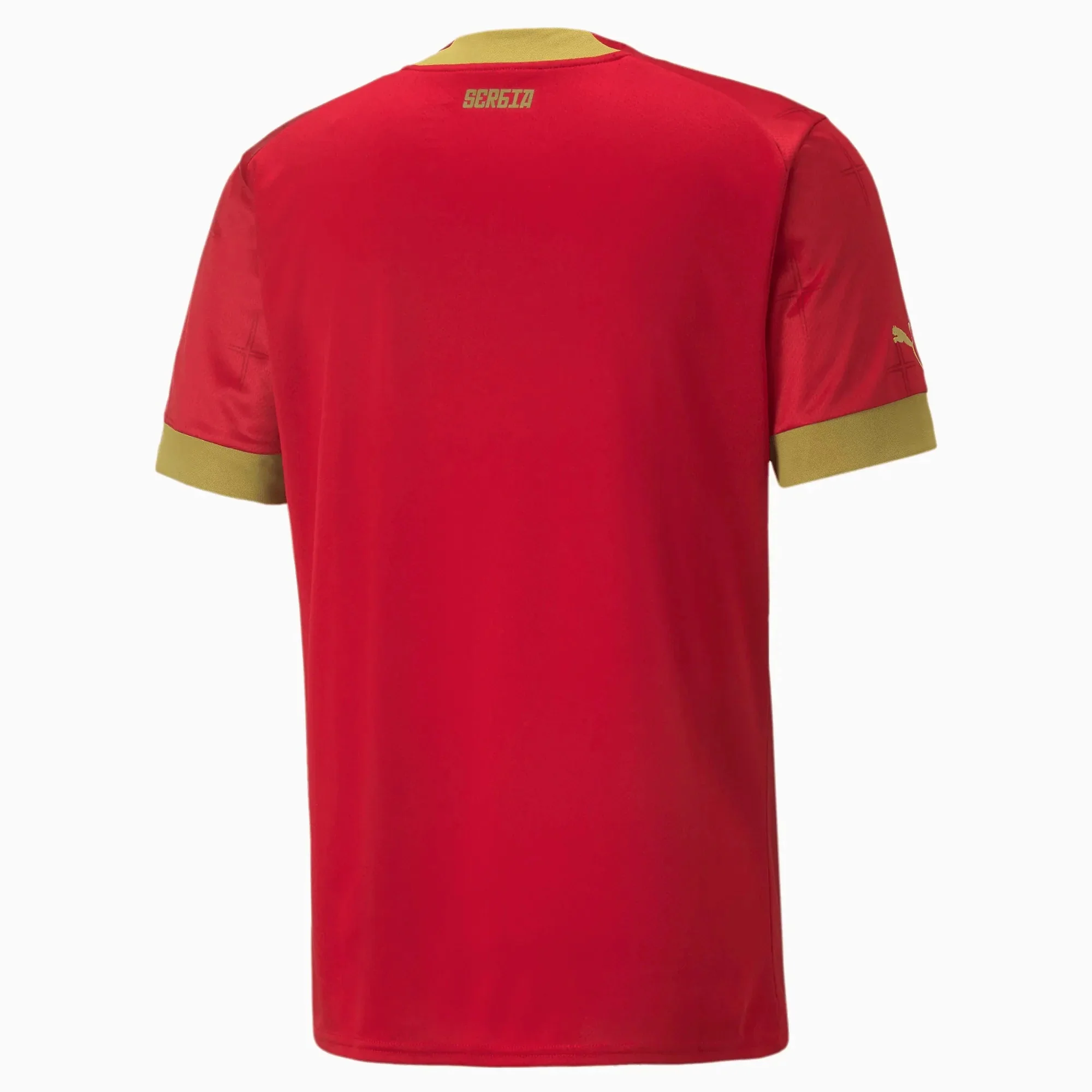 Puma 2022-23 Serbia Home Jersey - Red-Gold - Image 2