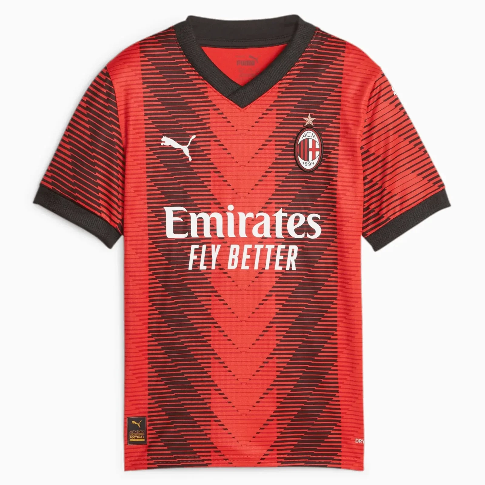 Puma 2023-24 AC Milan Youth Stadium Home Jersey