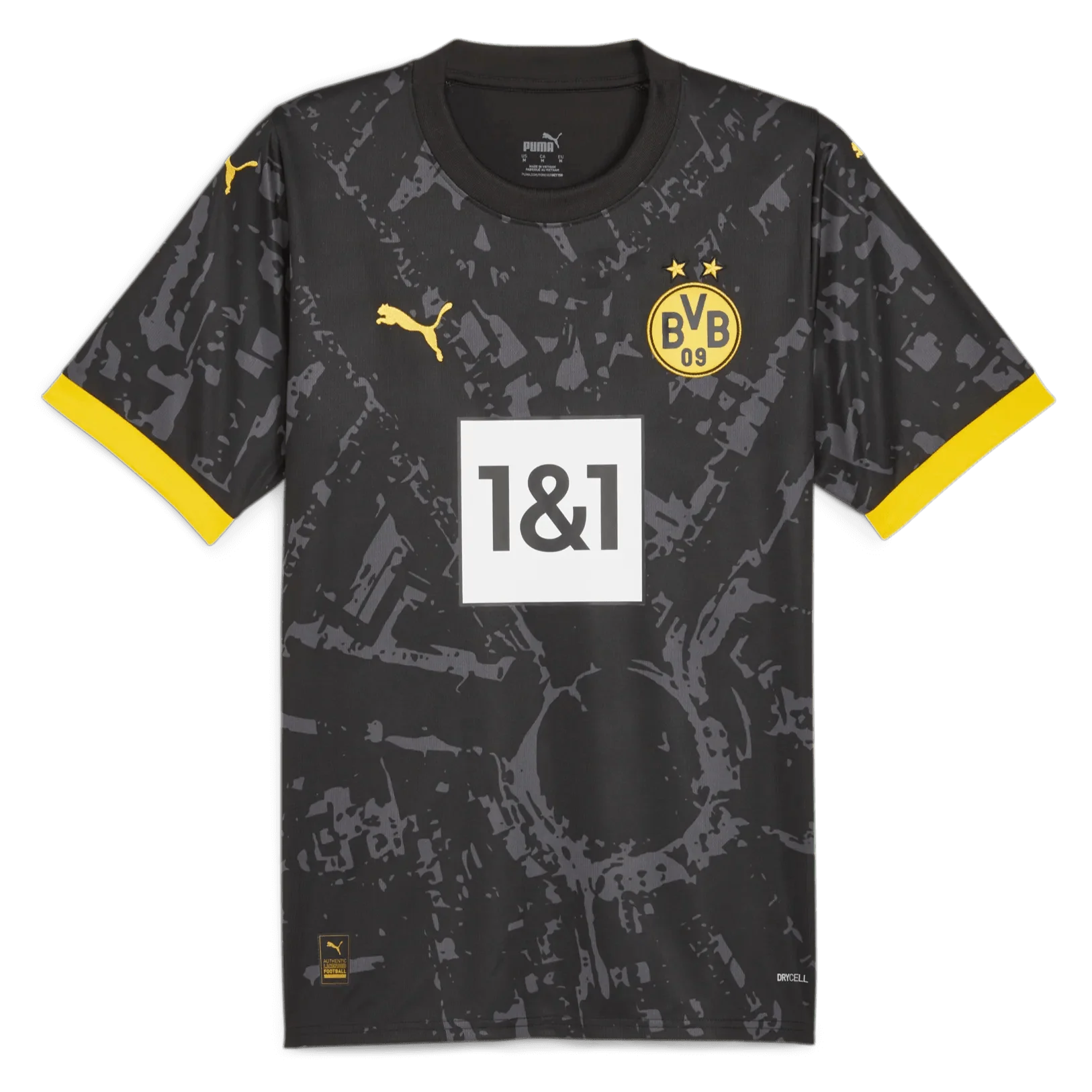 Puma 2023-24 Borussia Dortmund Men's Stadium Away Jersey - Image 4