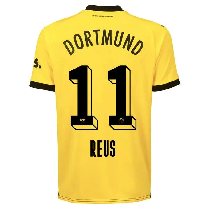 Puma 2023-24 Borussia Dortmund Men's Stadium Home Jersey - Image 2