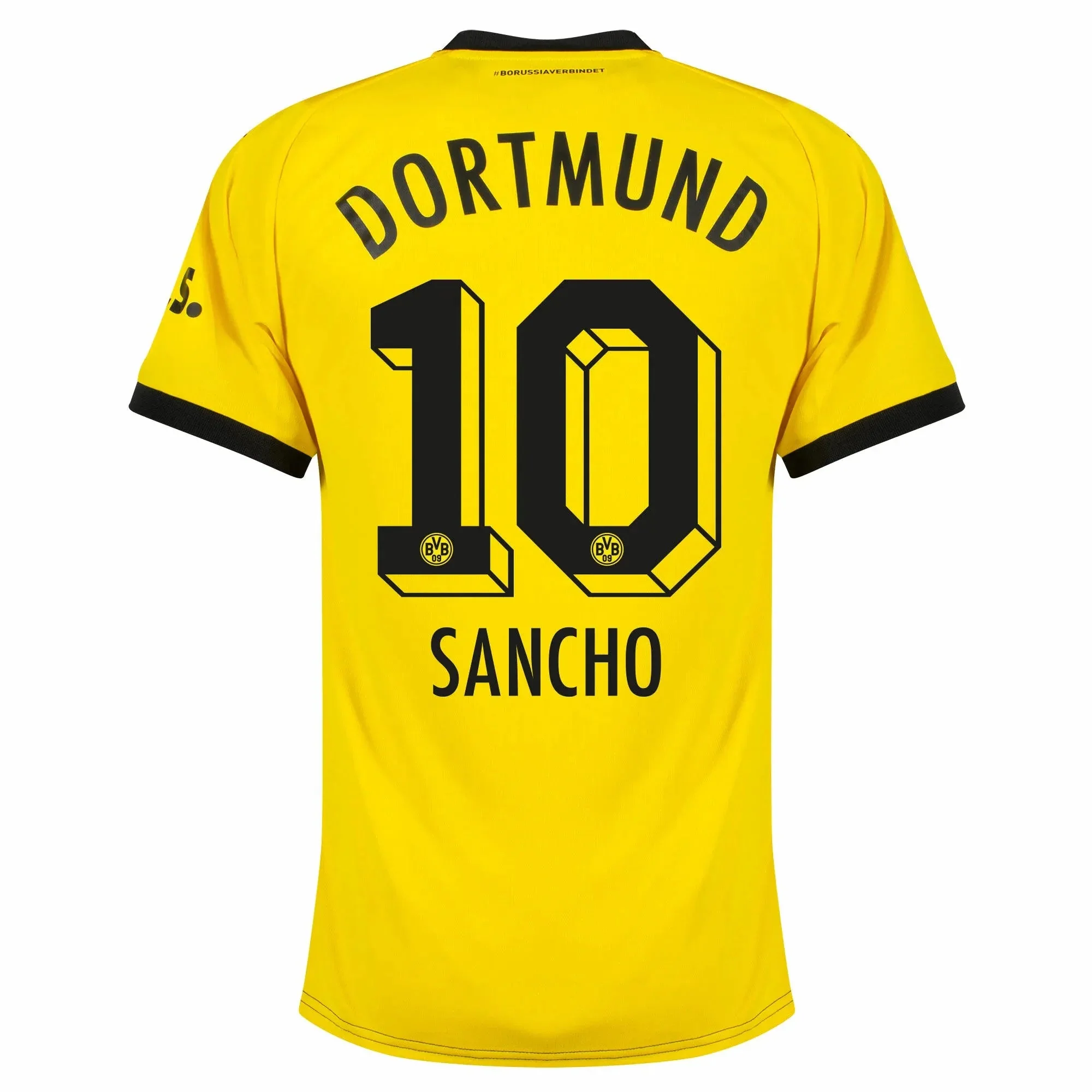 Puma 2023-24 Borussia Dortmund Men's Stadium Home Jersey - Image 3