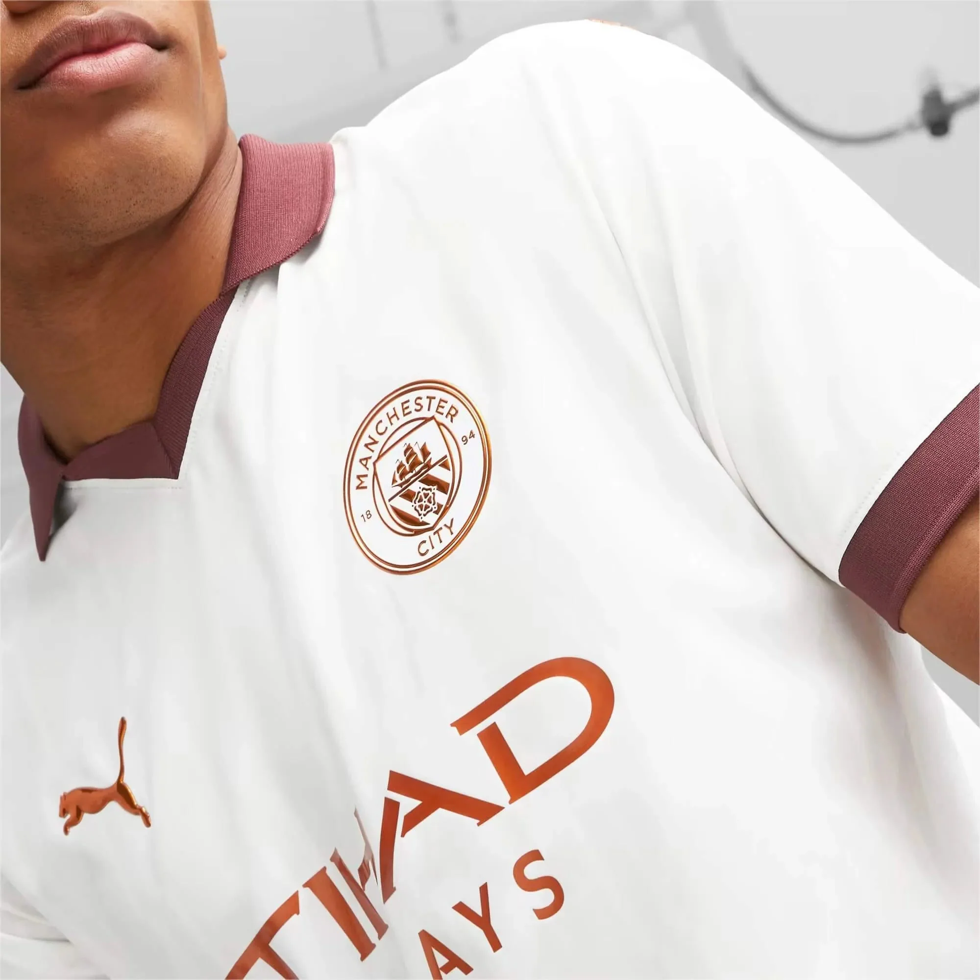 Puma 2023-24 Manchester City Men's Authentic Away Jersey - Image 11