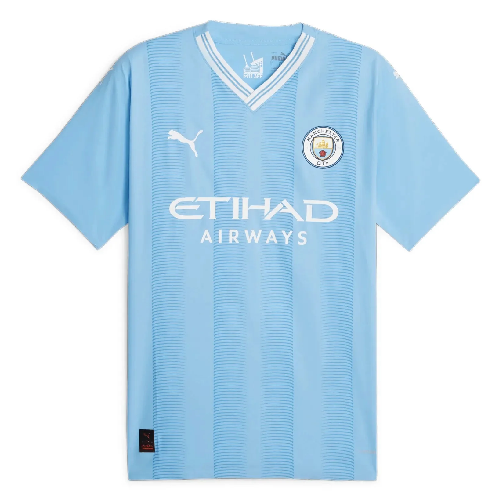 Puma 2023-24 Manchester City Men's Authentic Match Home Jersey - Image 6