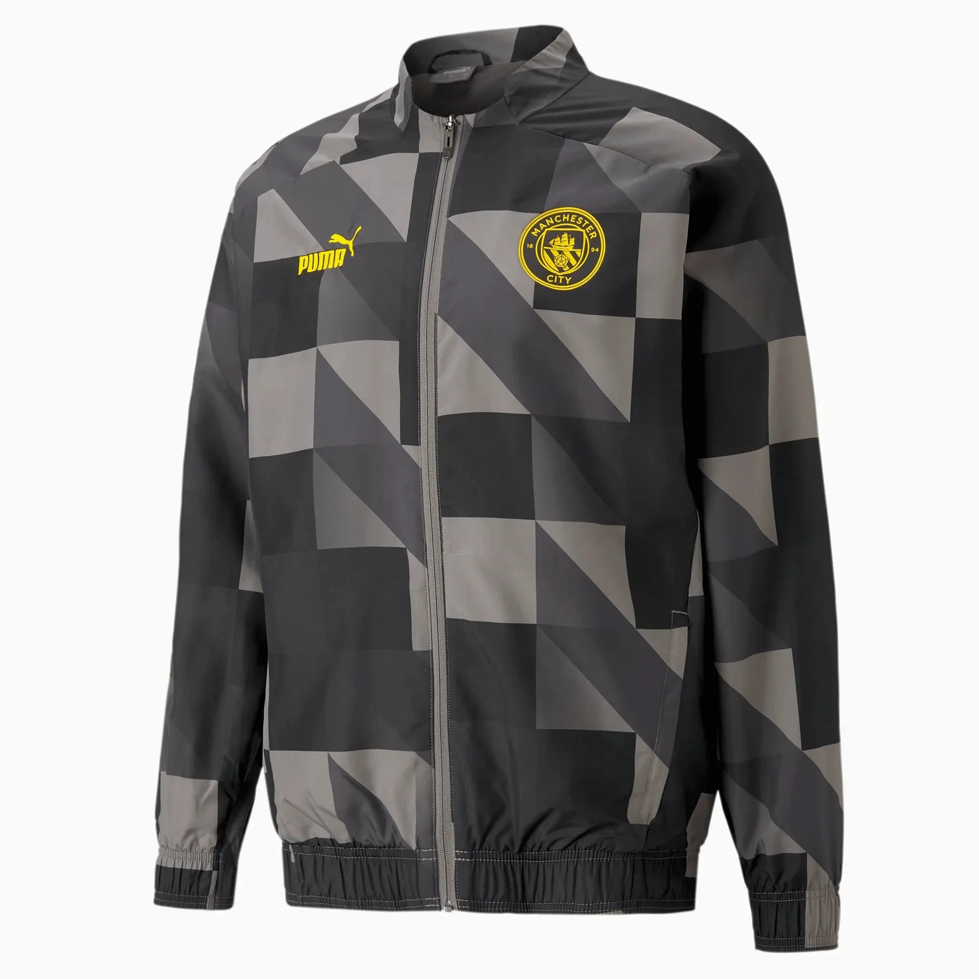 Puma 2023 Manchester City Pre-match Jacket - Iron - Black