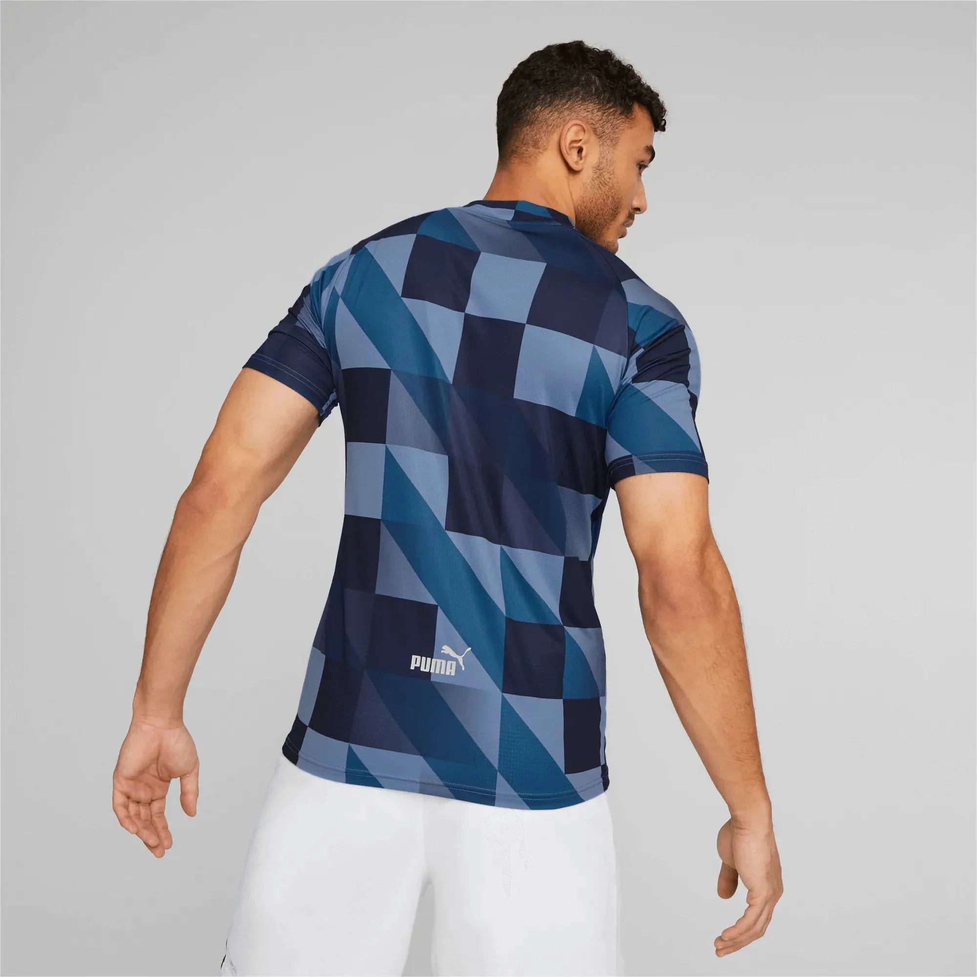 Puma 2023 Manchester City Pre-Match Jersey - Light Blue-Navy - Image 4