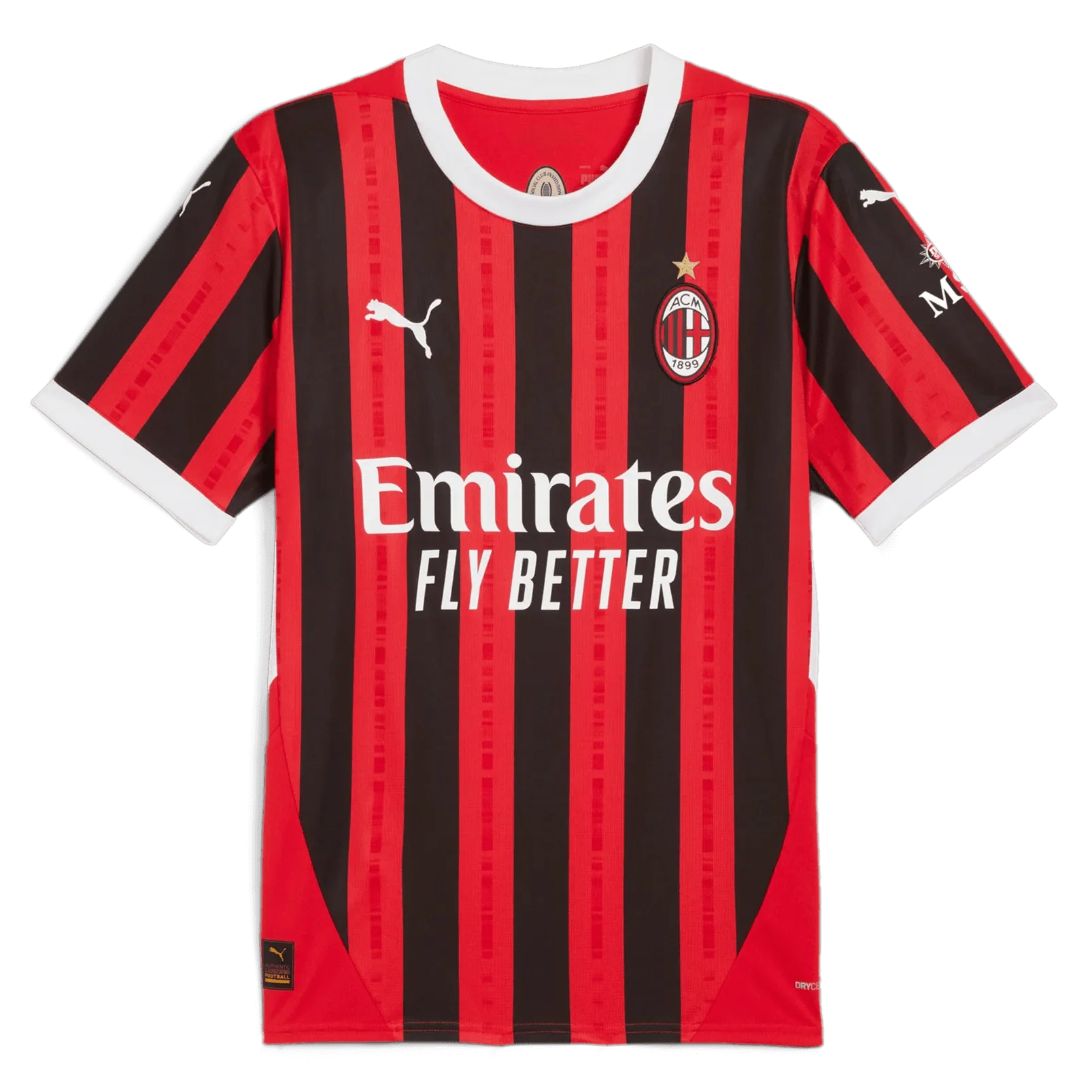 Puma 2024-25 AC Milan Men's Stadium Home Jersey