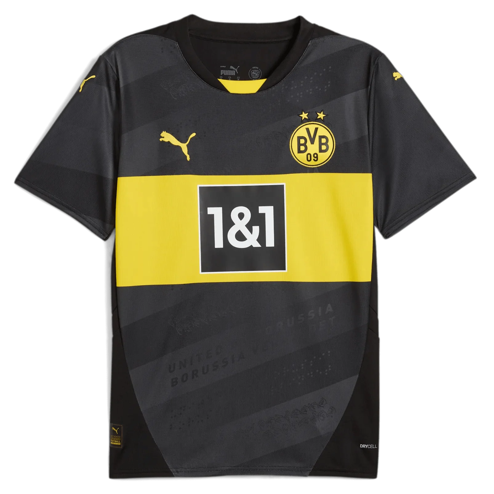 Puma 2024-25 Borussia Dortmund Men's Stadium Away Jersey