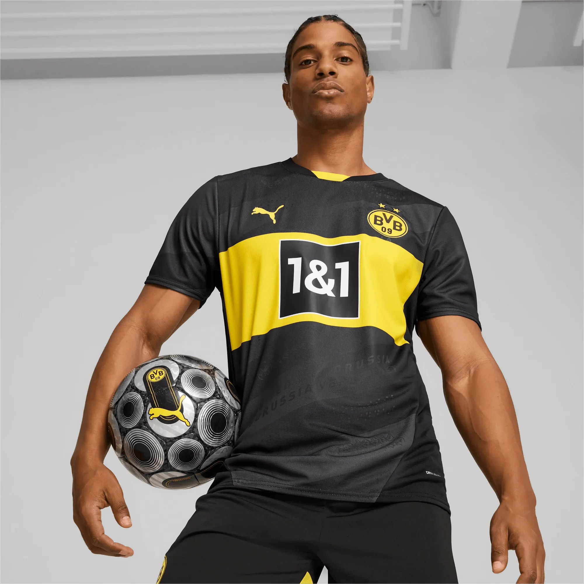 Puma 2024-25 Borussia Dortmund Men's Stadium Away Jersey - Image 3