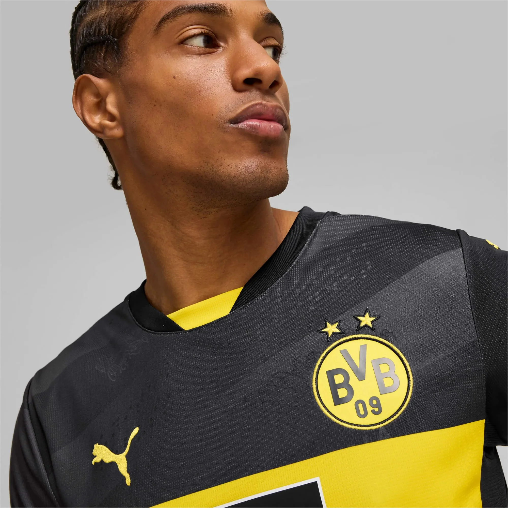 Puma 2024-25 Borussia Dortmund Men's Stadium Away Jersey - Image 4