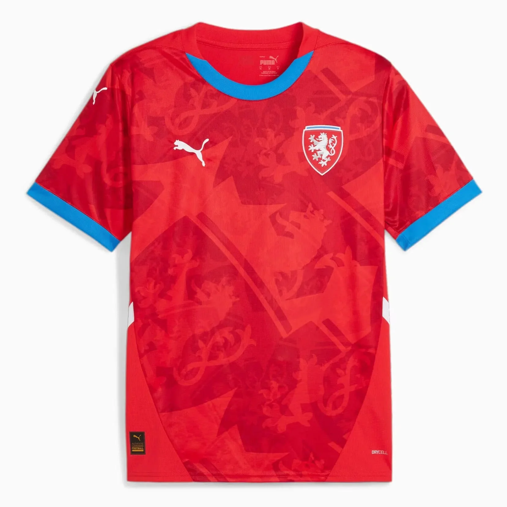 Puma 2024-25 Czech Republic Men's Stadium Home Jersey