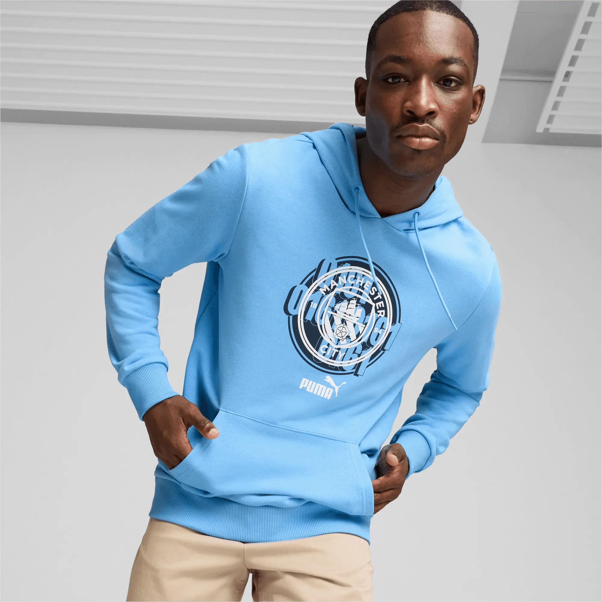 Puma 2024-25 Manchester City Men's FTBLCulture Hoodie - Image 3