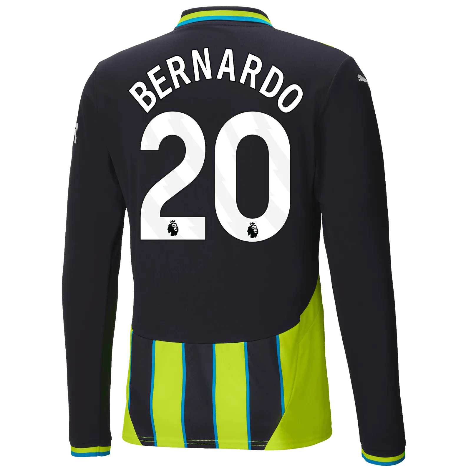 Puma 2024-25 Manchester City Men's Long-Sleeve Stadium Away Jersey - Image 7