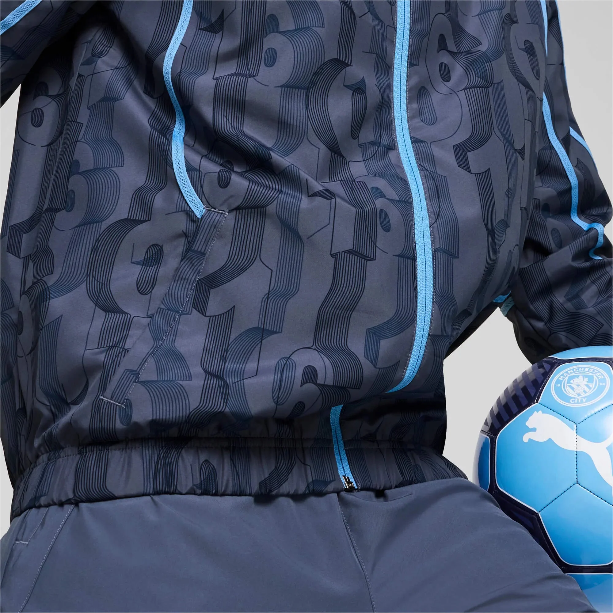 Puma 2024-25 Manchester City Men's Pre-Match Woven Jacket - Image 6