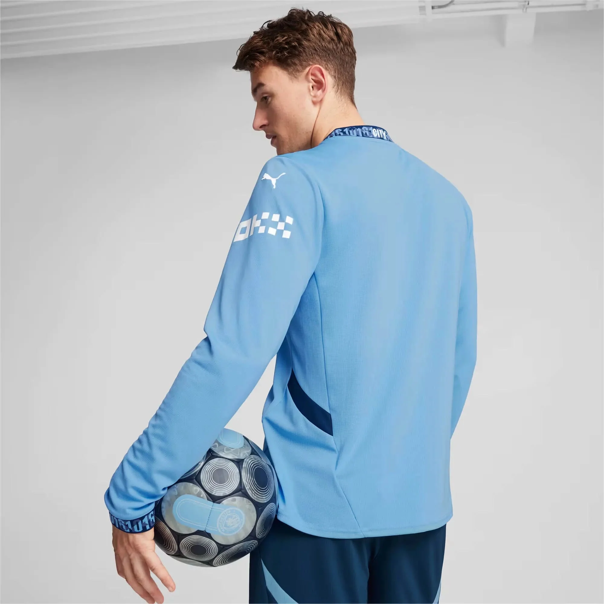 Puma 2024-25 Manchester City Men's Stadium Home Long-Sleeve Jersey - Image 5
