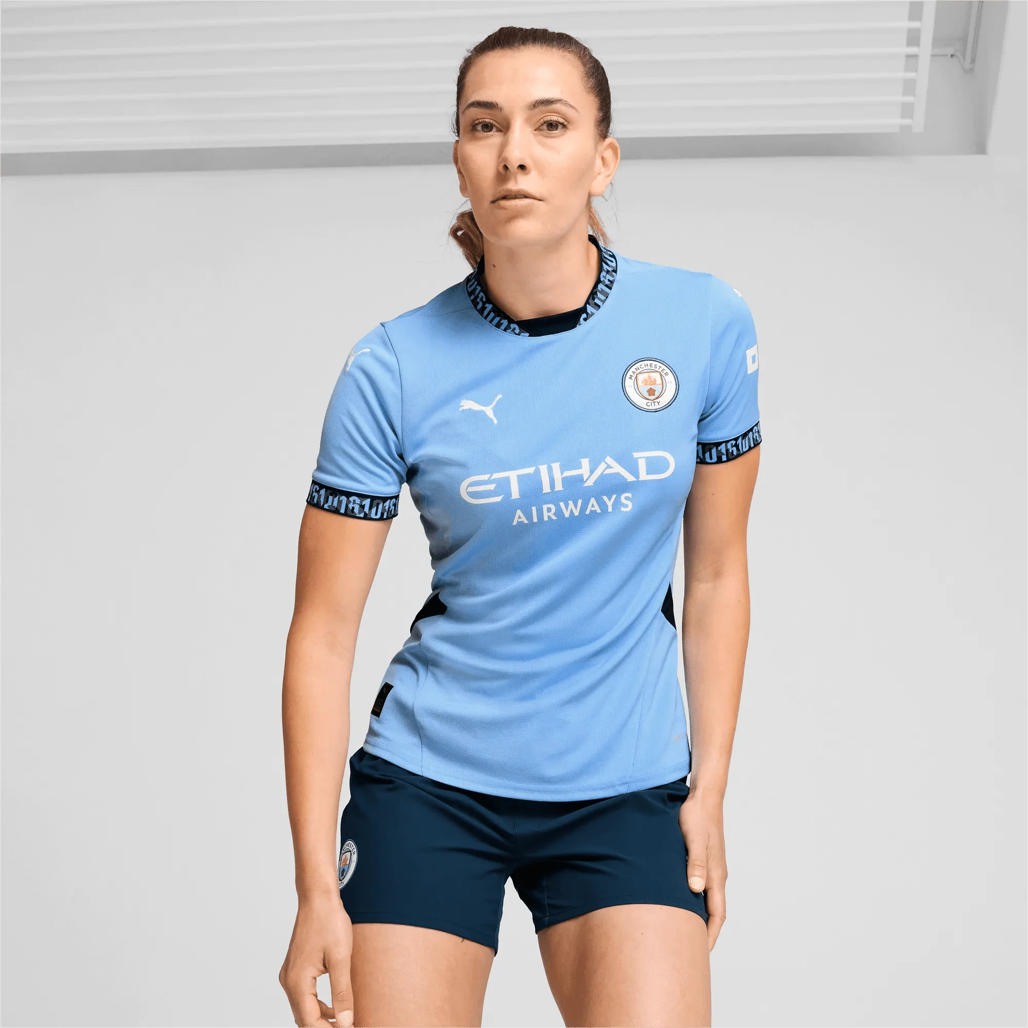 Puma 2024-25 Manchester City Women's Stadium Home Jersey - Image 3