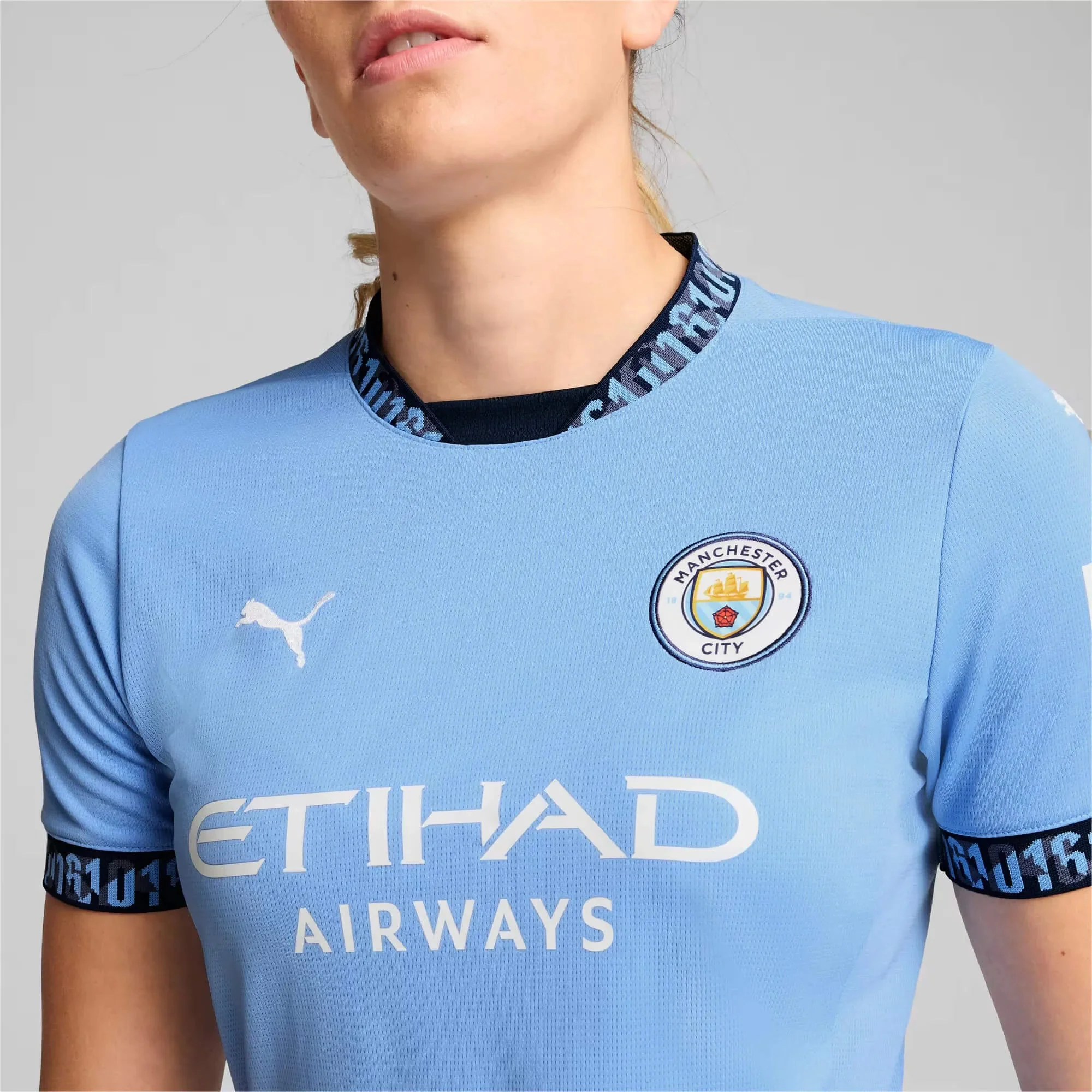Puma 2024-25 Manchester City Women's Stadium Home Jersey - Image 5