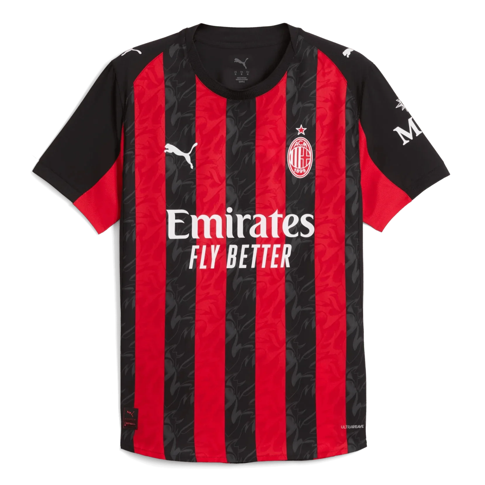 Puma 2025-26 AC Milan Men's Authentic Home Soccer Jersey