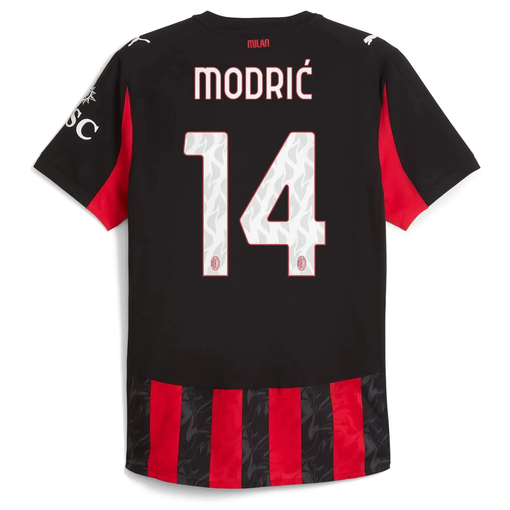 Puma 2025-26 AC Milan Men's Authentic Home Soccer Jersey - Image 8