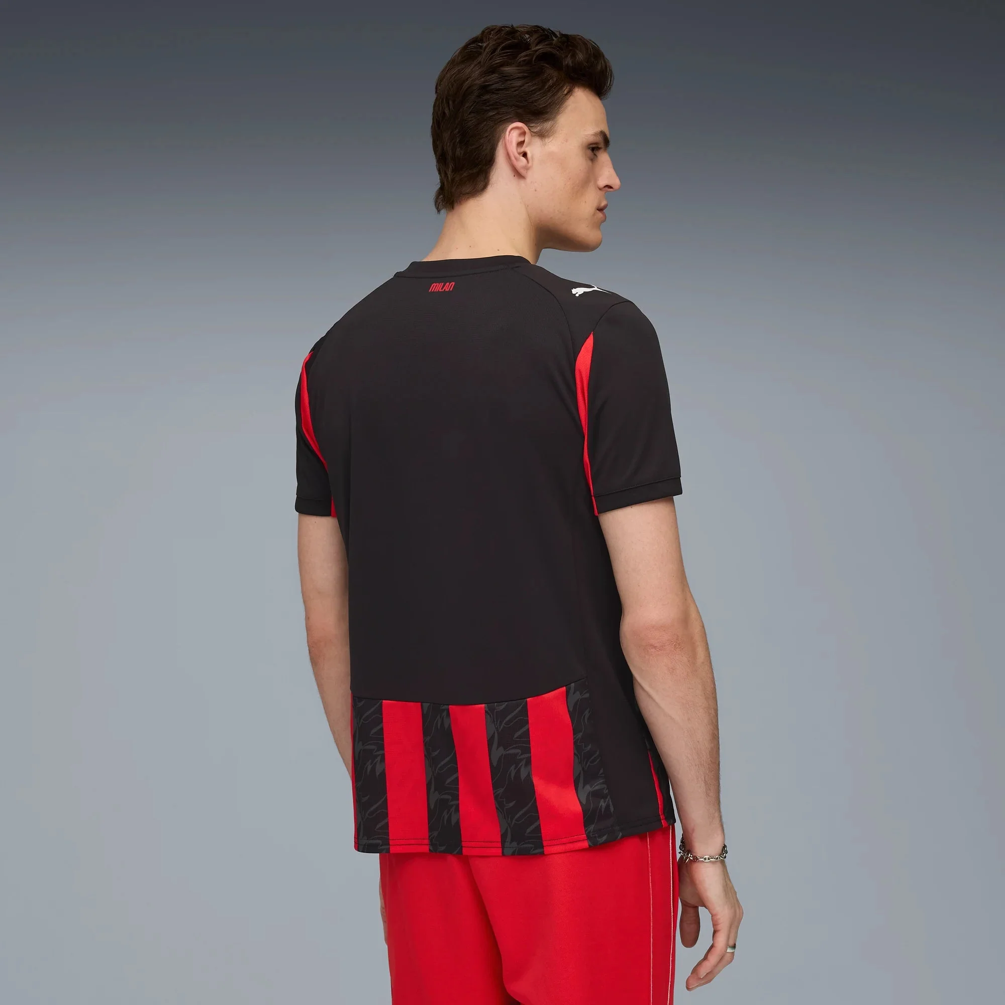 Puma 2025-26 AC Milan Men's Stadium Home Soccer Jersey - Image 4
