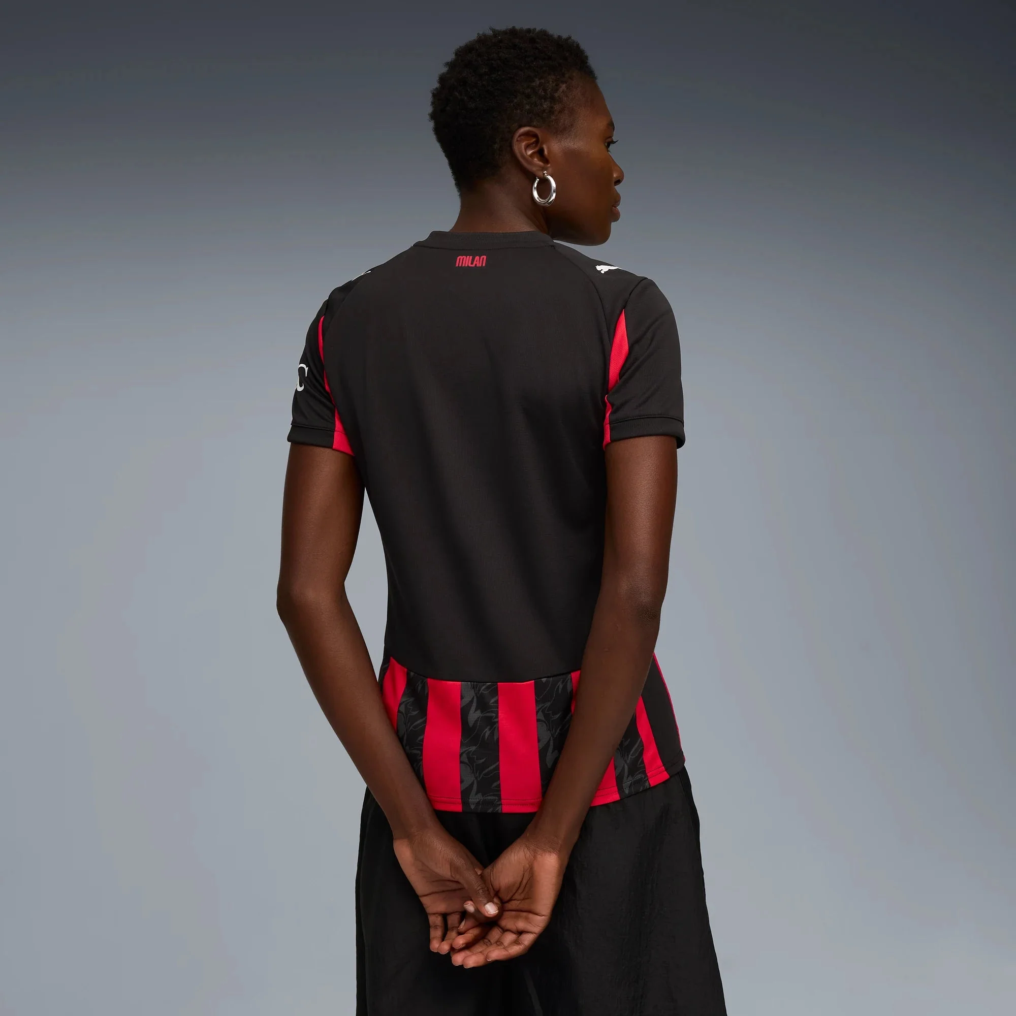 Puma 2025-26 AC Milan Women's Stadium Home Soccer Jersey - Image 4