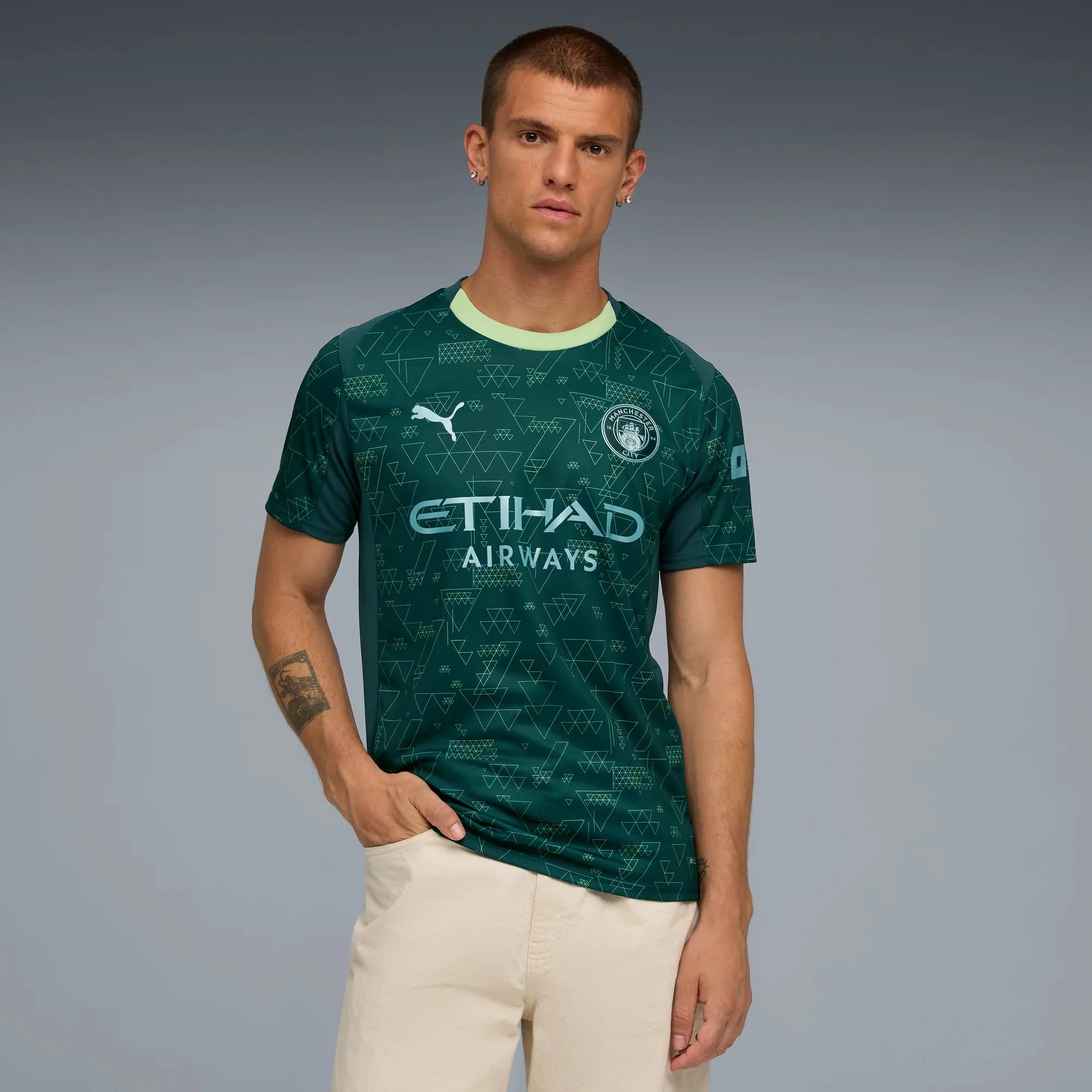 Puma 2025-26 Manchester City Men's Stadium Fourth Soccer Jersey - Image 3
