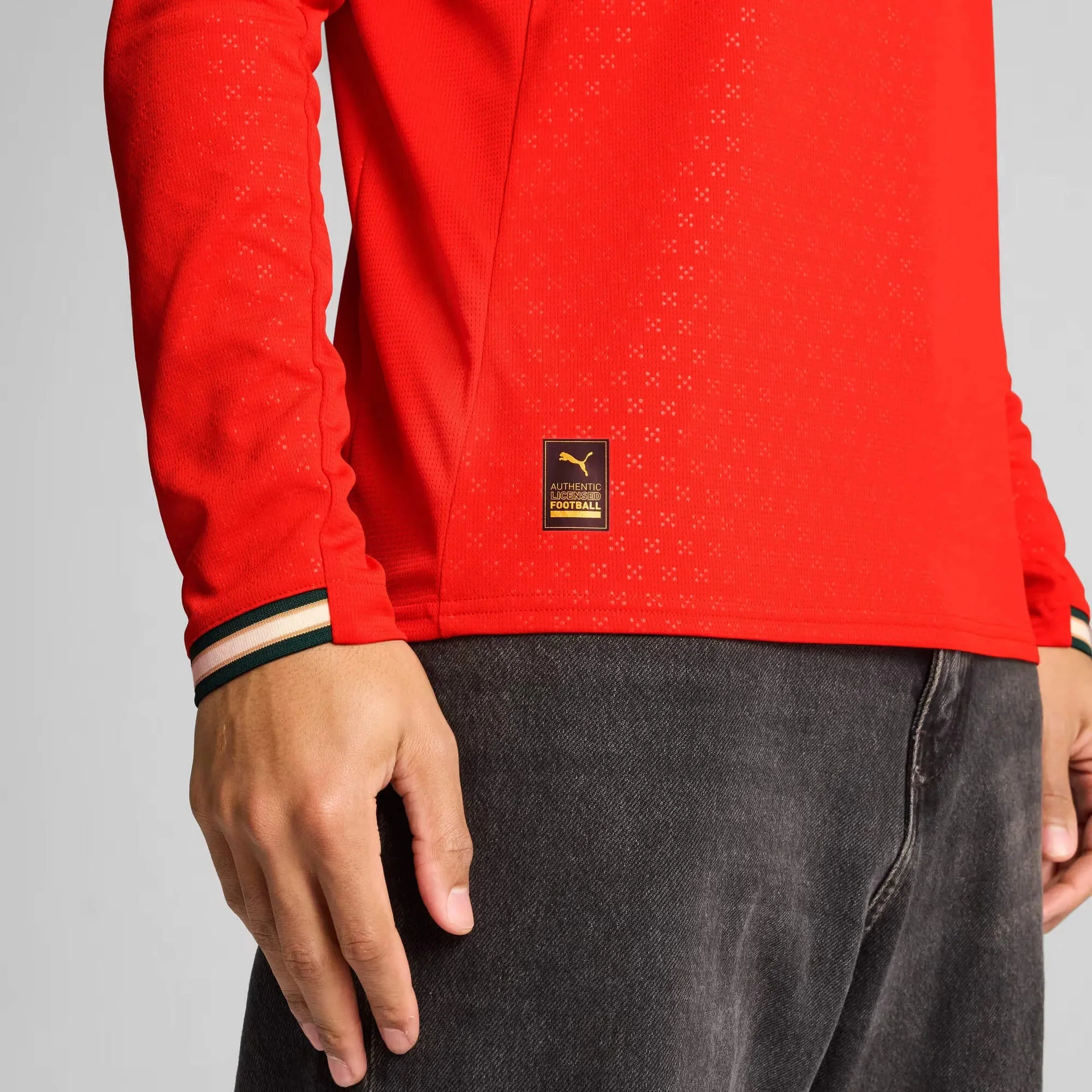 Puma 2025-26 Portugal Men's Stadium Home Long-Sleeve Jersey - Image 6