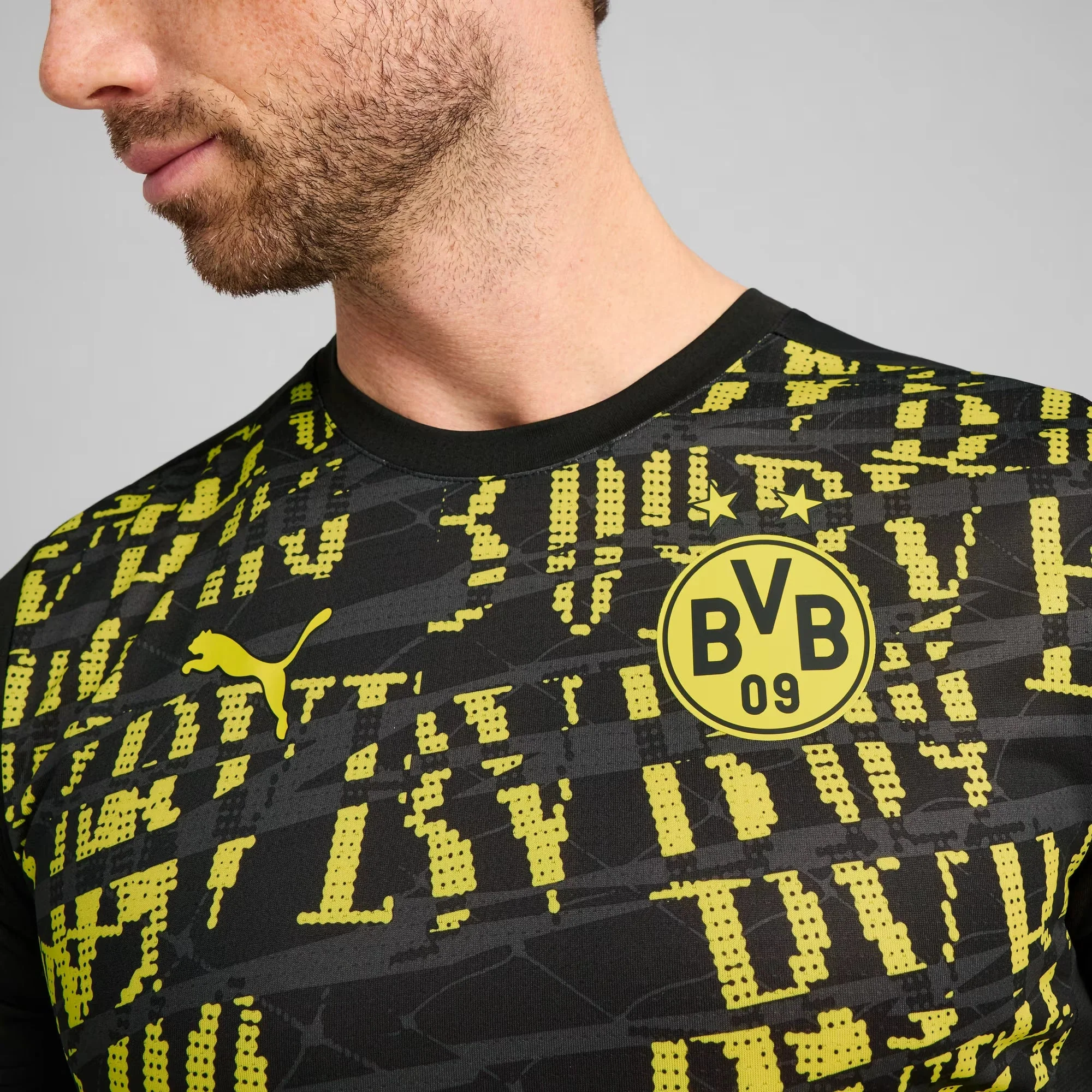 Puma 2025 Borussia Dortmund Men's Prematch SS Jersey - Image 5