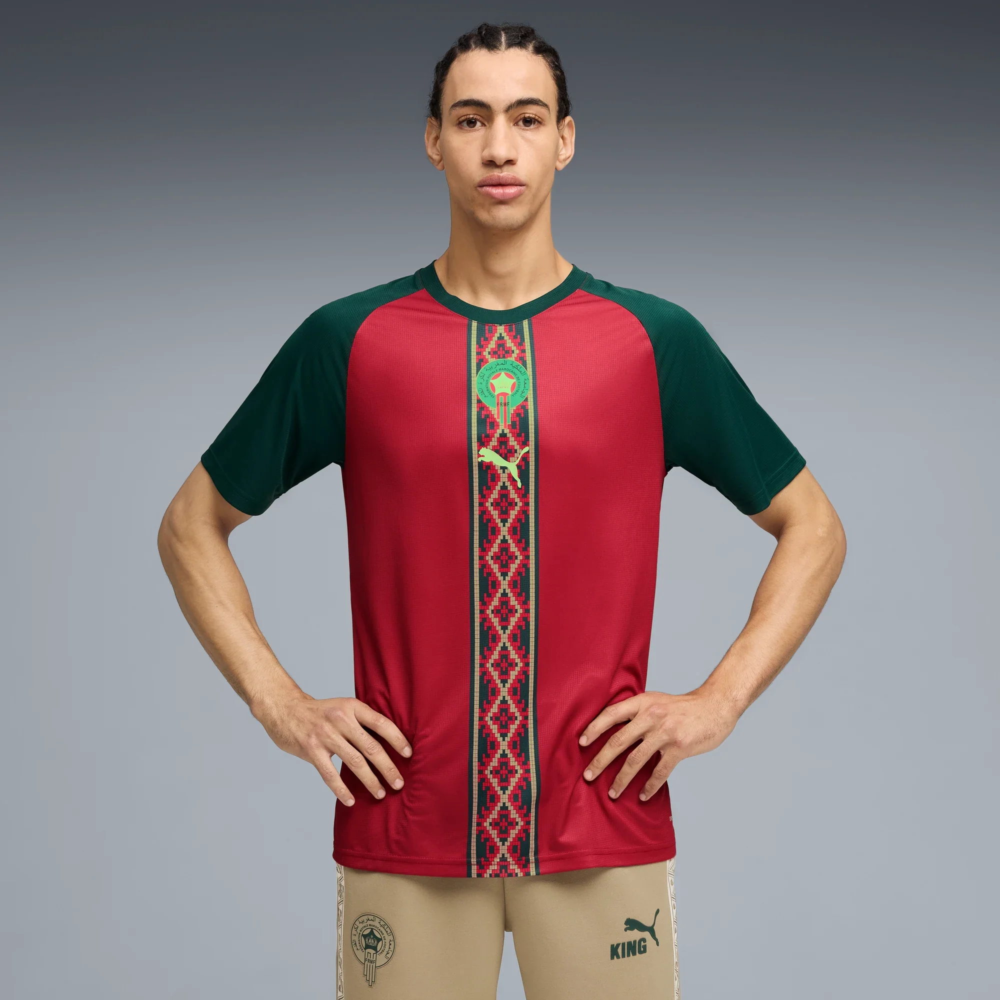 Puma 2026 Morocco Men's Pre-Match Soccer Jersey - Image 3