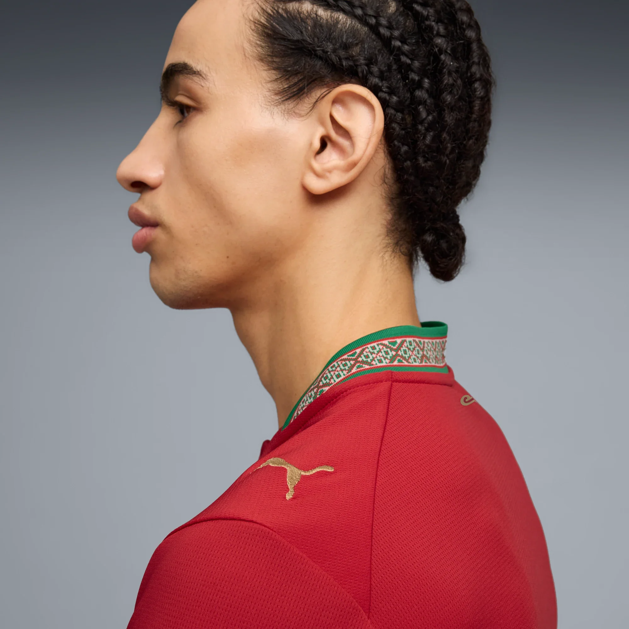 Puma 2026 Morocco Men's Stadium Home Soccer Jersey - Image 5