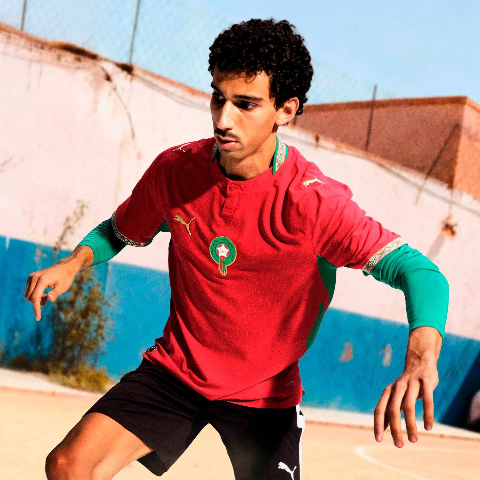 Puma 2026 Morocco Men's Stadium Home Soccer Jersey - Image 7