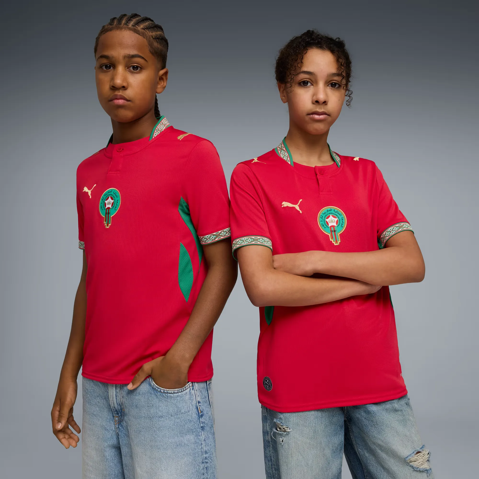 Puma 2026 Morocco Youth Stadium Home Soccer Jersey - Image 3