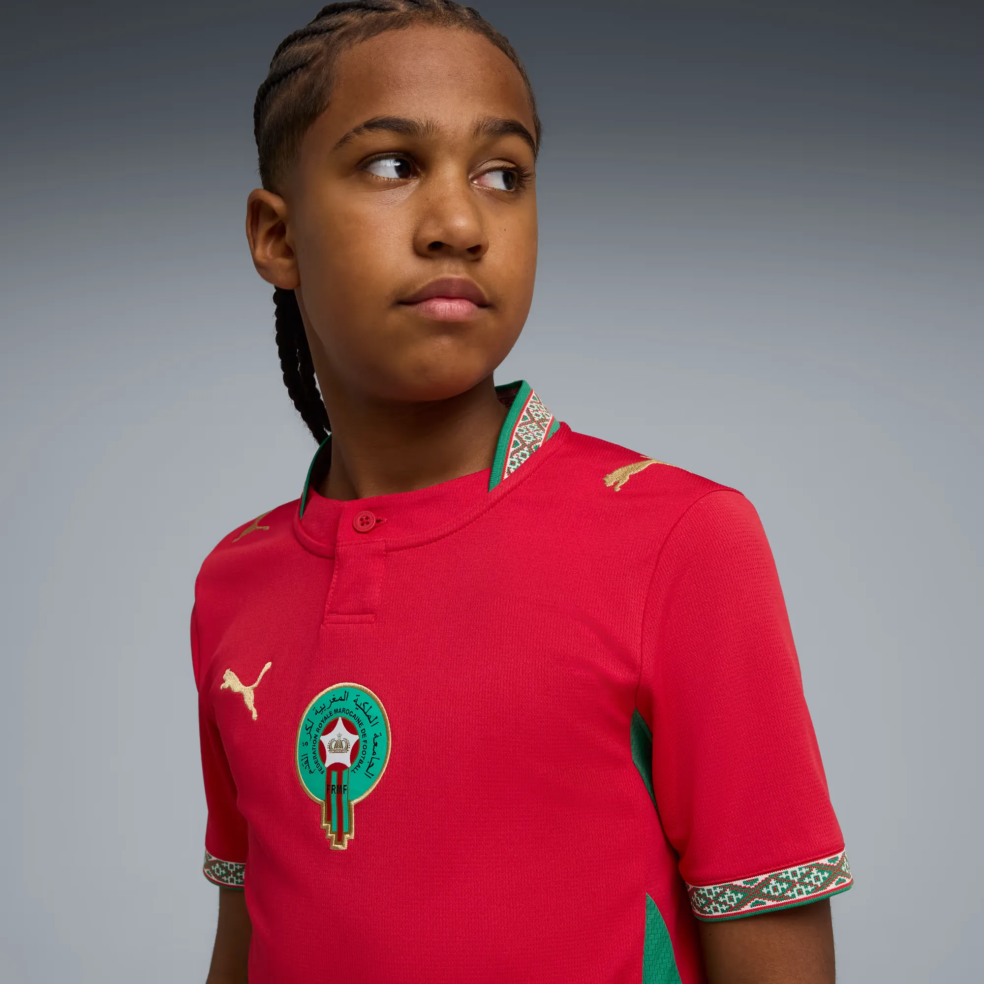 Puma 2026 Morocco Youth Stadium Home Soccer Jersey - Image 5