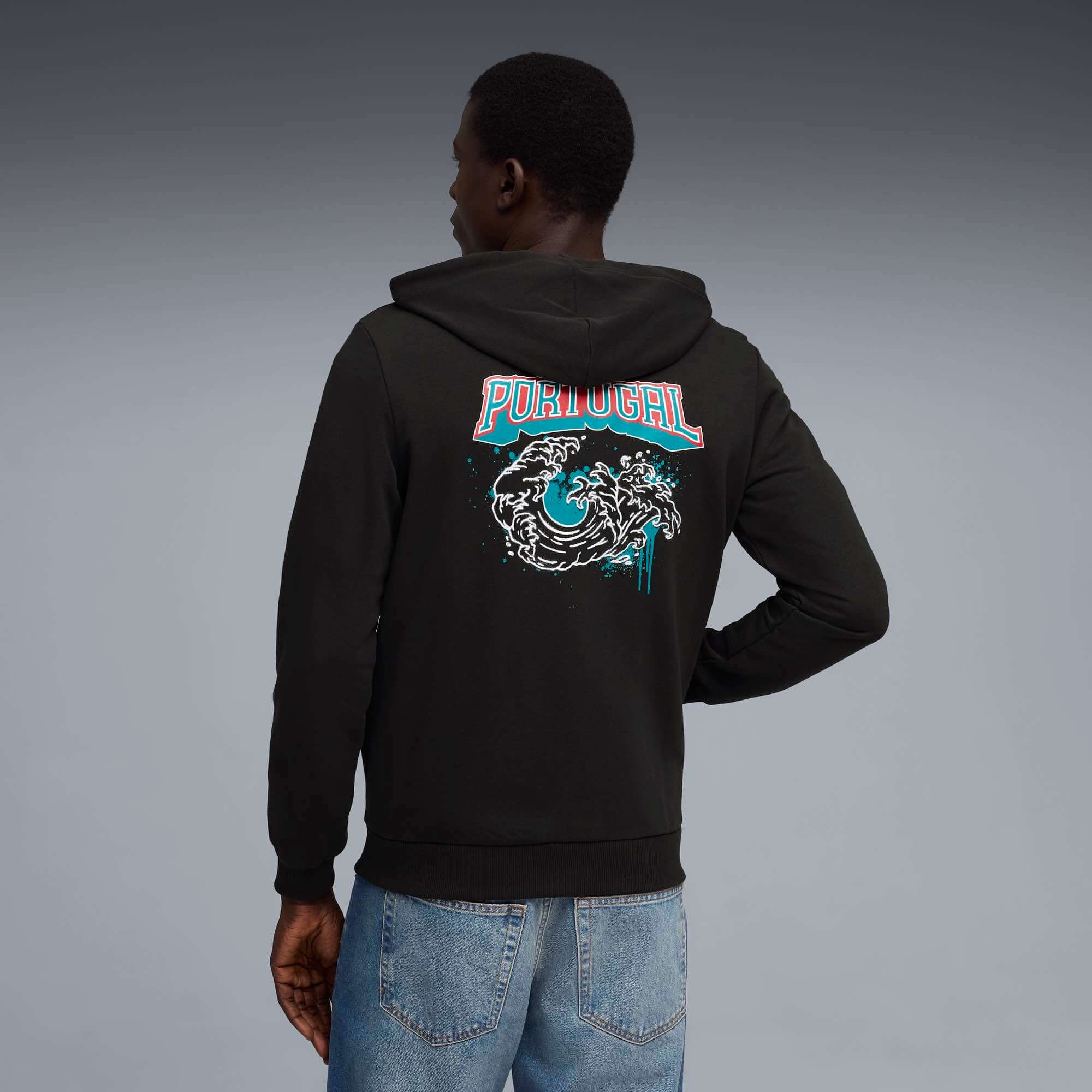 Puma 2026 Portugal Men's FtblCulture Hooded Sweat Jacket - Image 4