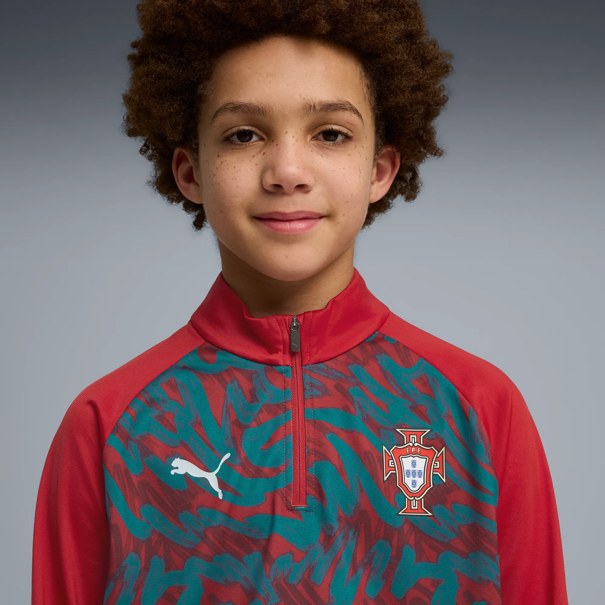 Puma 2026 Portugal Youth 1/4 Zip Pre-Match Top - Image 5