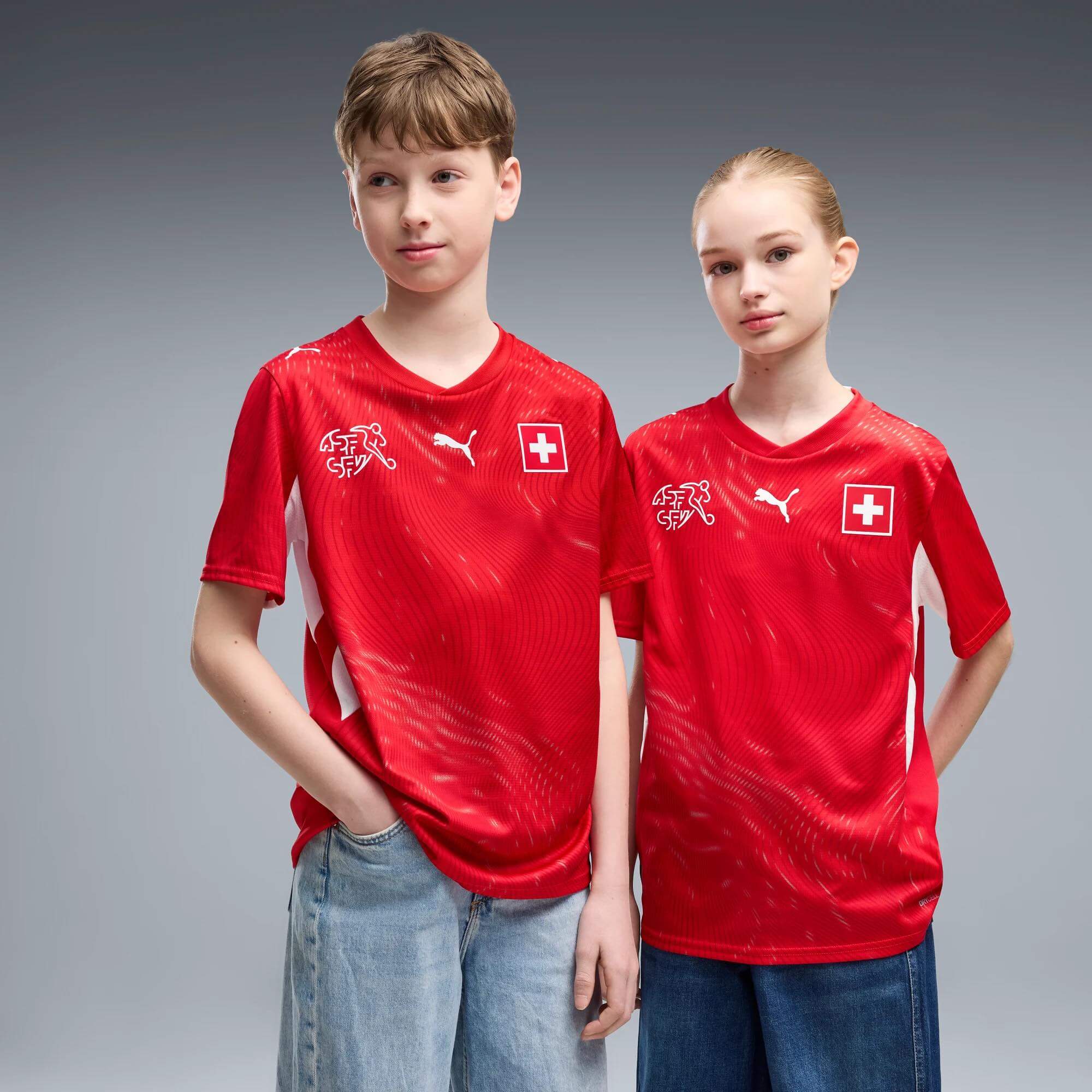 Puma 2026 Switzerland Youth Stadium Home Soccer Jersey - Image 3