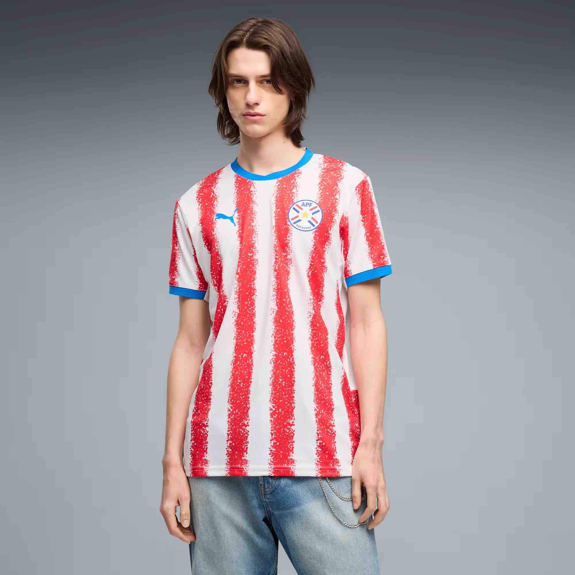 Puma 2026 Paraguay Men's Stadium Home Soccer Jersey - Image 3