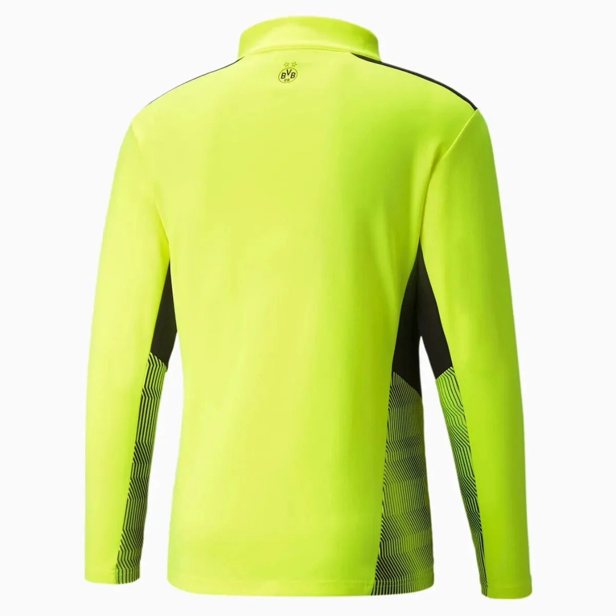 Puma Borussia Dortmund 2021-22 Quarter Training Zip Top - Safety Yellow-Black - Image 2