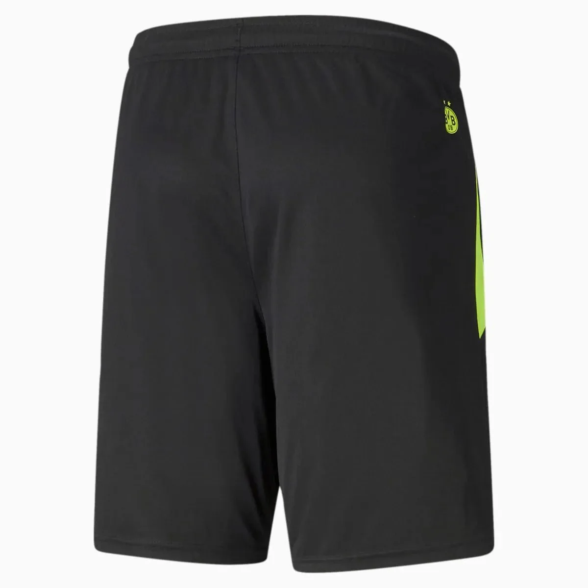 Puma Borussia Dortmund 2021-22 Training Shorts - Black-Safety Yellow - Image 2