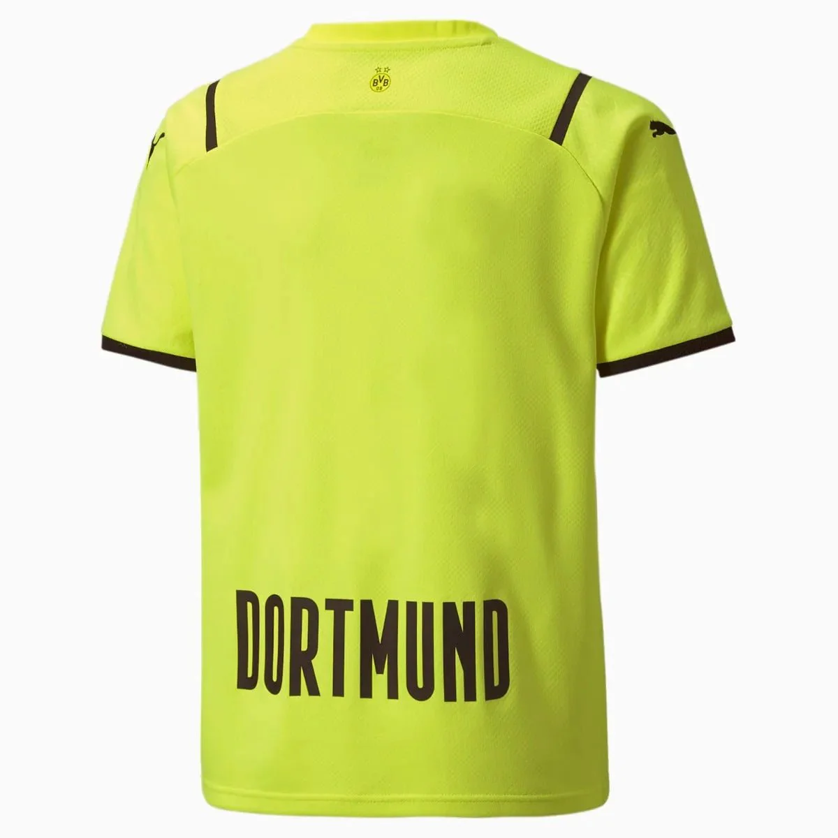Puma Borussia Dortmund 2021-22 Youth Third Cup Jersey - Safety Yellow-Black - Image 2