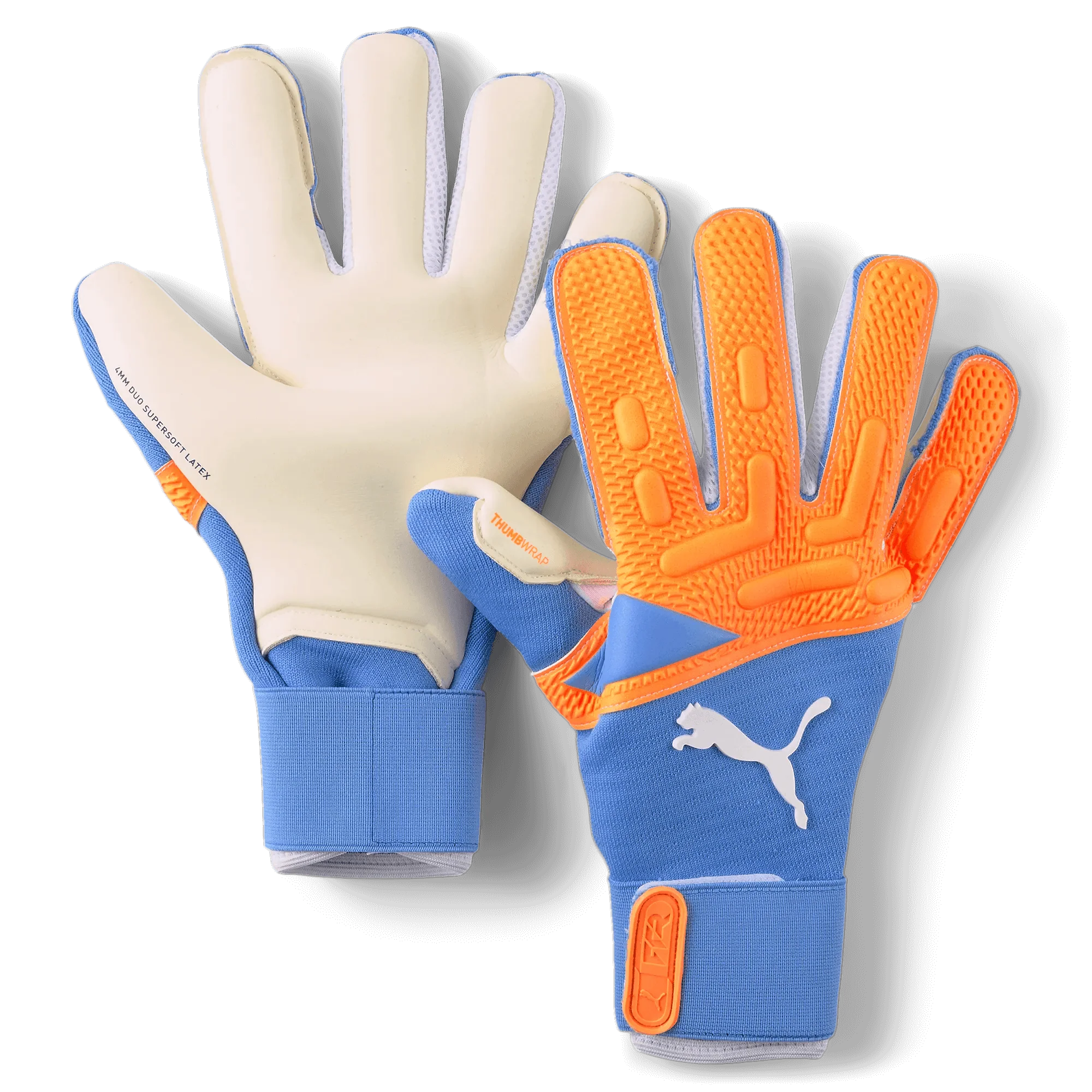 Puma Future Pro Grip Hybrid Goalkeeper Gloves - Orange-Blue