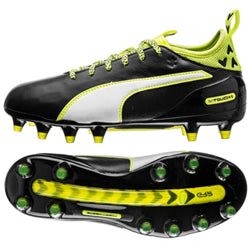 Puma  Junior Evotouch 1 FG Black-Yellow