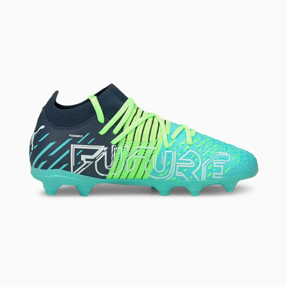 Puma JR Future 3.2 FG-AG - Green Glare-Aqua - Image 3
