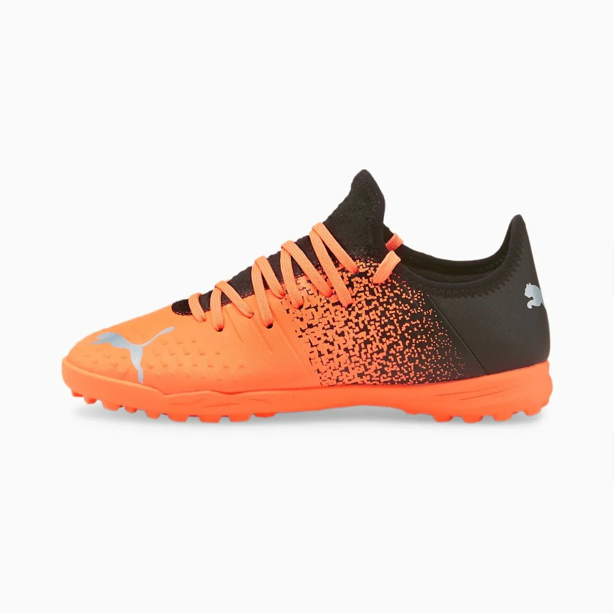 Puma Junior Future 4.3 Turf - Neon Citrus-Silver-Black - Image 2