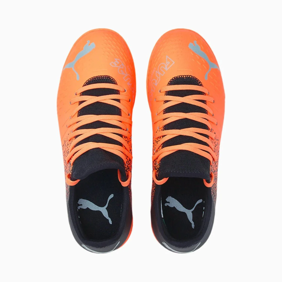 Puma Junior Future 4.3 Turf - Neon Citrus-Silver-Black - Image 4