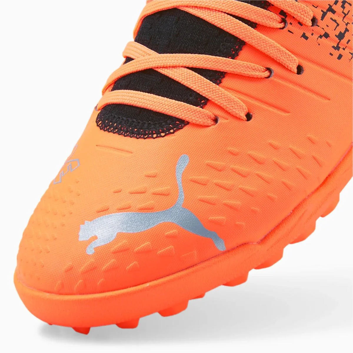 Puma Junior Future 4.3 Turf - Neon Citrus-Silver-Black - Image 7