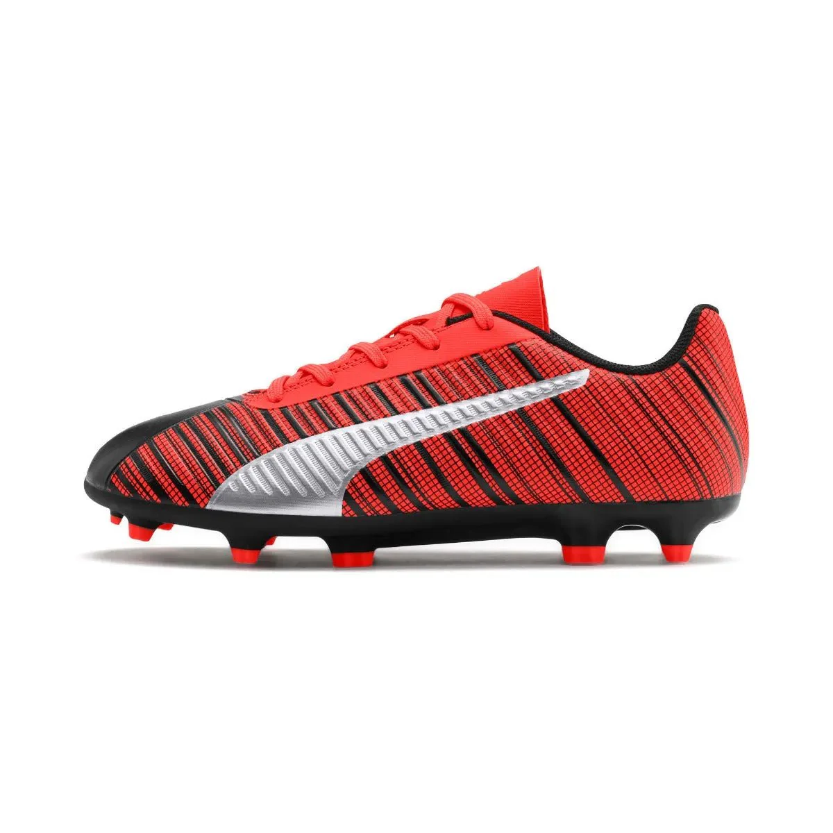 Puma Junior ONE 5.4 FG - Silver-Red - Image 2